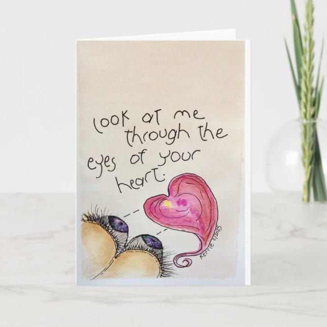 Through the Eyes... Thank You Card (Front)