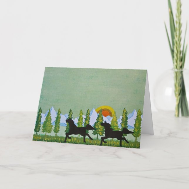 Through the Fields Card (Front)