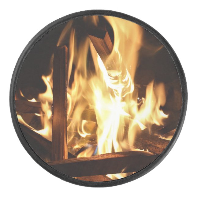 Through the Flames Hockey Puck (Front)