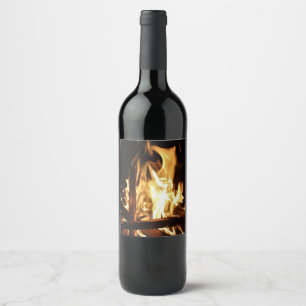 Through the Flames Wine Label