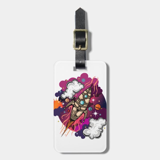 Through The Galaxy  Luggage Tag (Front Vertical)