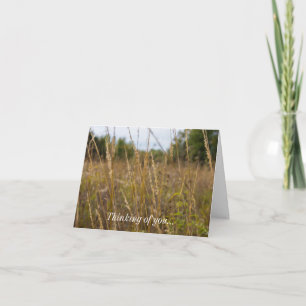 Through The Grass Tops Thinking Of You Card