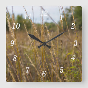 Through The Grass Tops Wall Clock