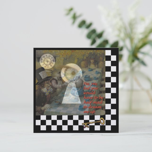 Through the Keyhole Invitation (Standing Front)