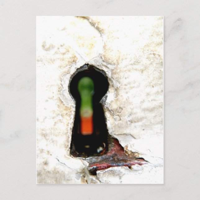 through the keyhole postcard (Front)