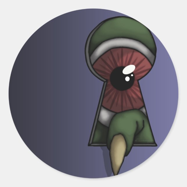 Through The Keyhole, stickers (Front)