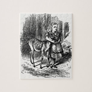Through the Looking Glass - Alice and the Fawn Jigsaw Puzzle