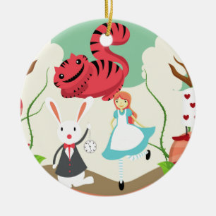 Through The Looking Glass Ceramic Ornament