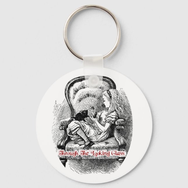 Through The Looking Glass - Design #2 Key Ring (Front)