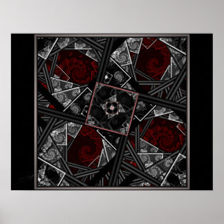 Through the Looking Glass Fractal Poster