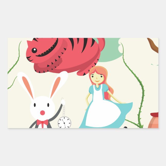 Through The Looking Glass Rectangular Sticker (Front)