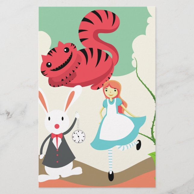 Through The Looking Glass Stationery (Front)
