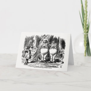 Through the Looking Glass, Tweedledum & Tweedledee Card