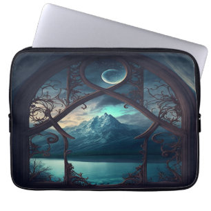Through the Moonlit Window Laptop Sleeve