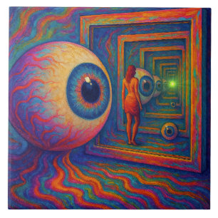 “Through the Prism of Sight” Ceramic Tile