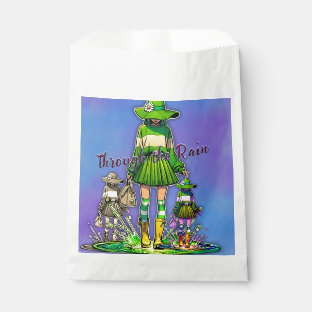 Through the Rain  Favour Bag (Front)