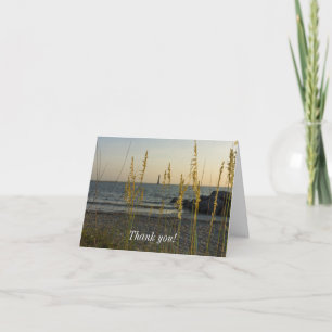 Through The Sea Oats Thank You Card