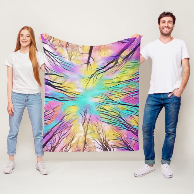 Through The Trees Fleece Blanket (In Situ)