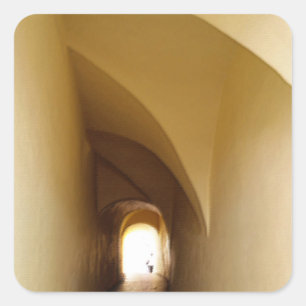through the tunnel square sticker