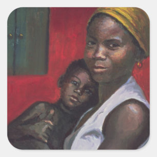 Through the Window 1992 Square Sticker