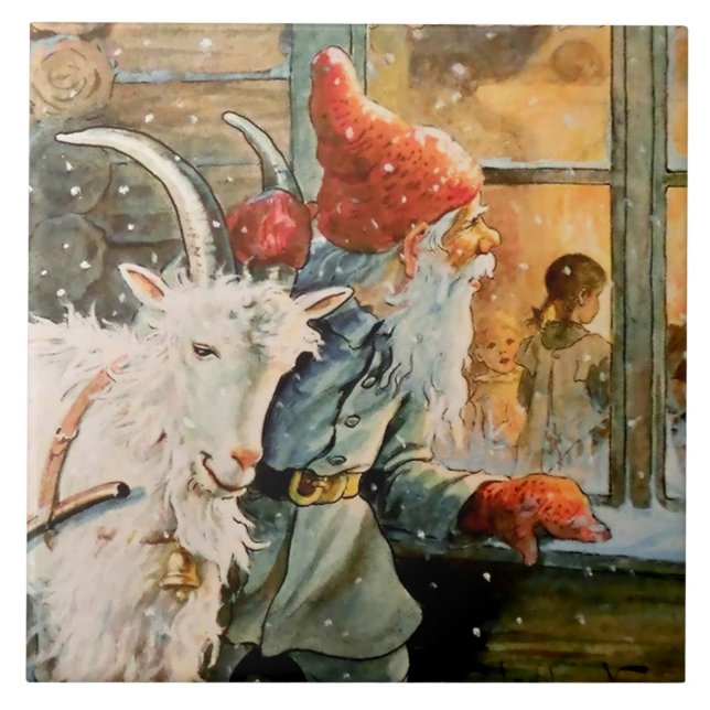 “Through the Window” by Jenny Nystrom Ceramic Tile (Front)