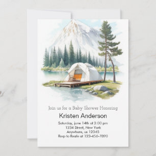 Through the Woods Adventure Awaits Baby Shower Invitation