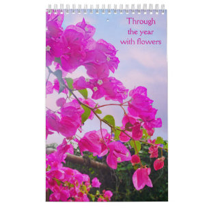 Through the year with flowers calendar