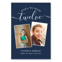 Through the Years Couple Photo Wedding Modern Tabl