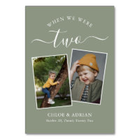 Through the Years Couple Photo Wedding Modern