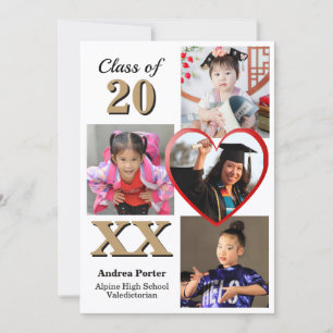Through The Years Graduation Party Invitation