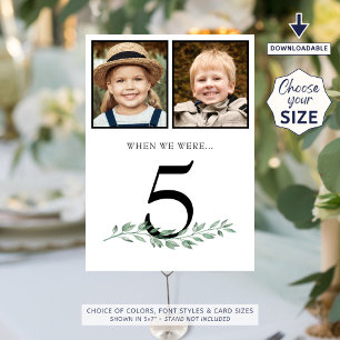 Through The Years Photos Occasion Table # Signs Invitation