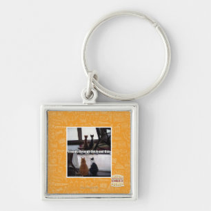 Through thick and thin key ring