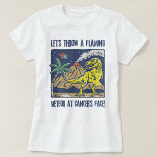 Throw A Flaming Meteor At Childhood Cancer Funny T-Shirt