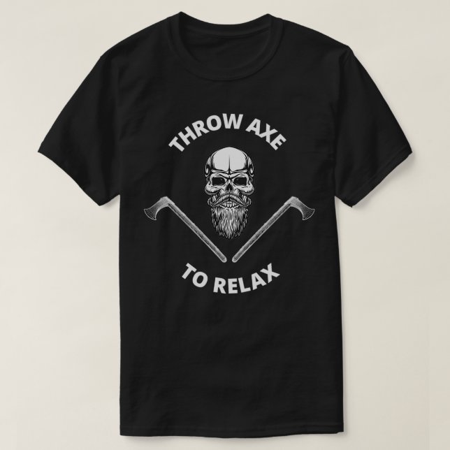 Throw Axe To Relax Classic TShirt (Design Front)