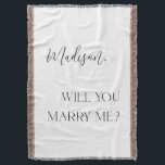 Throw Blanket<br><div class="desc">Create Your Perfect Moment with the Proposal Blanket Imagine the look of pure joy on your partner's face when you pop the question wrapped in the warmth of our Proposal Blanket. This luxurious throw is designed to make your proposal unforgettable. Whether under the stars or by a cosy fire, our...</div>