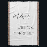 Throw Blanket<br><div class="desc">Create Your Perfect Moment with the Proposal Blanket Imagine the look of pure joy on your partner's face when you pop the question wrapped in the warmth of our Proposal Blanket. This luxurious throw is designed to make your proposal unforgettable. Whether under the stars or by a cosy fire, our...</div>