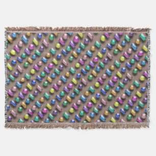 Throw Blanket - 3D Buttons