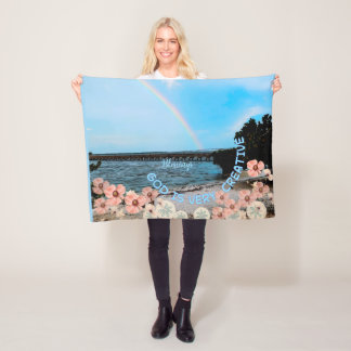 Throw Blanket " God is Very Creative"