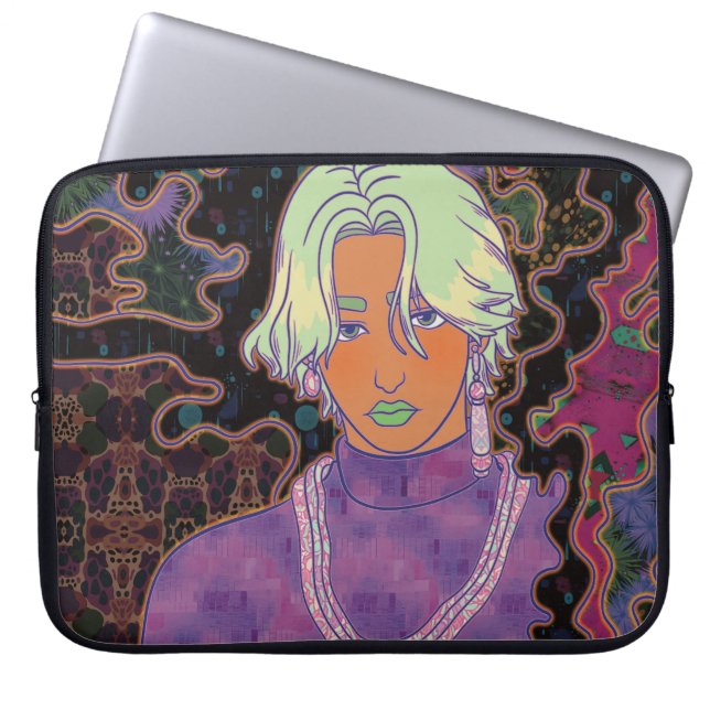 Throw Blanket Laptop Sleeve (Front)