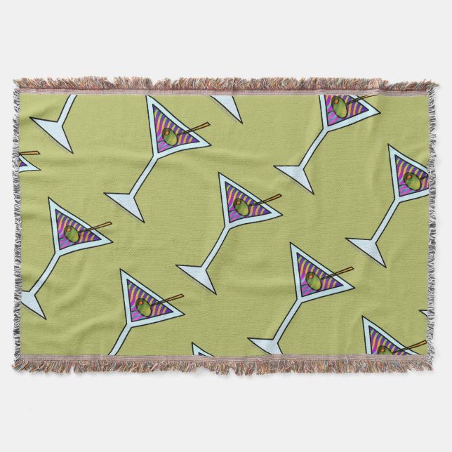 THROW BLANKET - MARTINI DESIGN (Front)