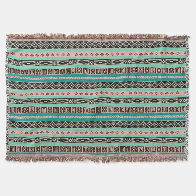 Throw Blanket/Native American Print Blanket (Front)