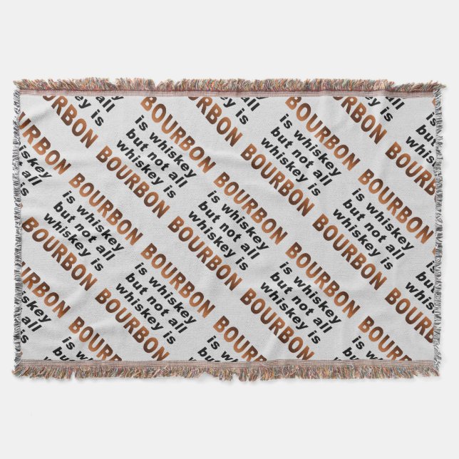 THROW BLANKET - Not All Whiskey Is BOURBON! (Front)