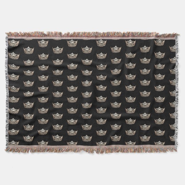 Throw Blanket-Pageant Crown Blanket (Front)