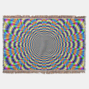 Throw Blanket  Psychedelic Ringed Pulse