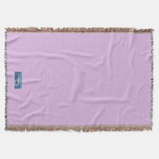 Throw Blanket (Solid Pale Lilac) RFPMDesigns©️2024 (Front)