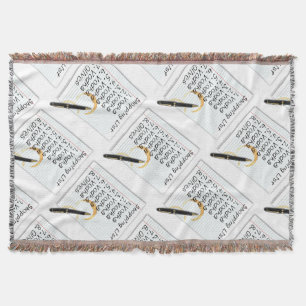 THROW BLANKET, VODKA SHOPPING LIST BLANKET