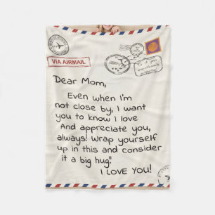 Throw Blankets Anniversary Birthday Gift for Mum
