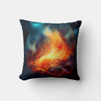 Throw cushion - Flames Artwork
