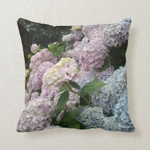 Throw Cushion Hydrangea Floral Photo
