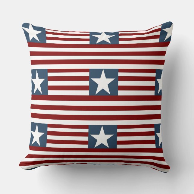 Throw cushion - Stars & Stripes (Front)